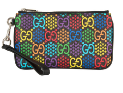Gucci GG Psychedelic Wristlet, Canvas, Multi, 496334, B/DB, 3*